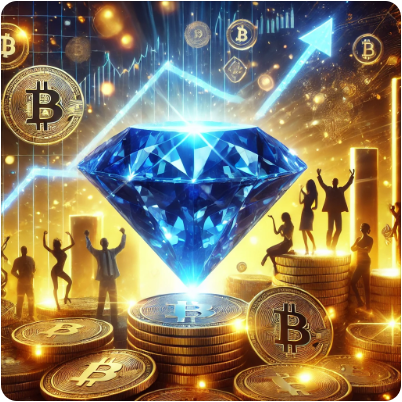 Donate Crypto Blue Sapphire Prosperity Circle